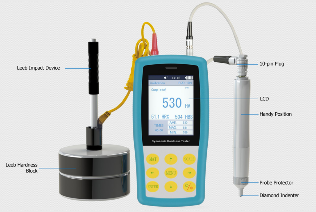 Dynasonic Leeb / Ultrasonic Hardness Tester UCI-4000 | Worldoftest